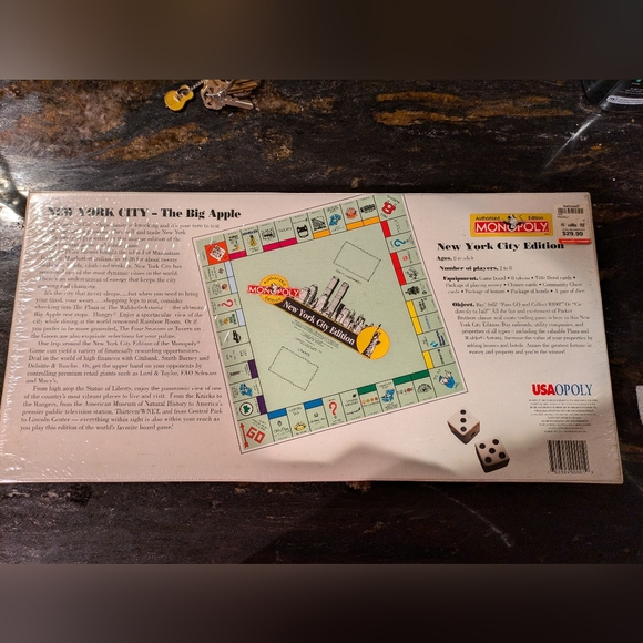 NWT Sealed Monopoly New York City Edition. RARE - Picture 2 of 7